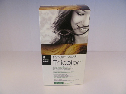 Tinta biondo chiaro tricolor specchiasol