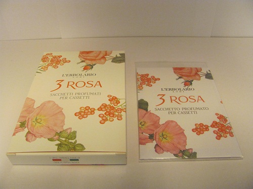Sacchetti profumati 3 rosa