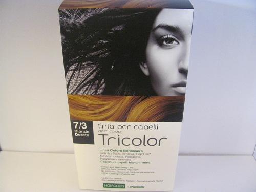 Tinta biondo dorato tricolor specchiasol