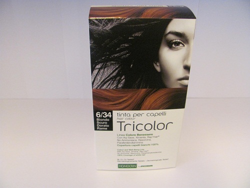 Tinta biondo scuro dorato rame tricolor specchiasol
