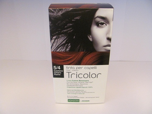 Tinta castano chiaro rame tricolor specchiasol