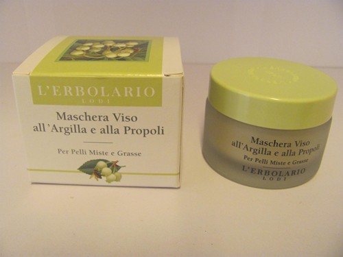 Maschera viso all'argilla e propoli