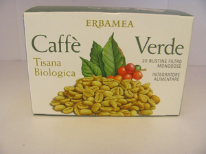 Caffè verde in filtri