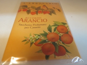 Sacchetto profumato per cassetti accordo arancio