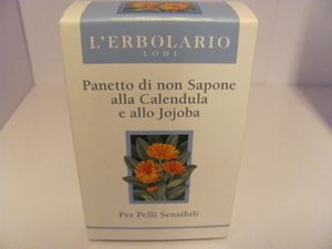 Panetto di non sapone alla calendula e al jojoba